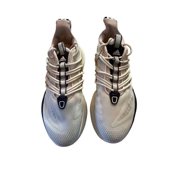 Adidas Women's White Black AlphaBoost V1 Athletic Running Shoes Size 9 (NWOT) - Picture 1 of 6